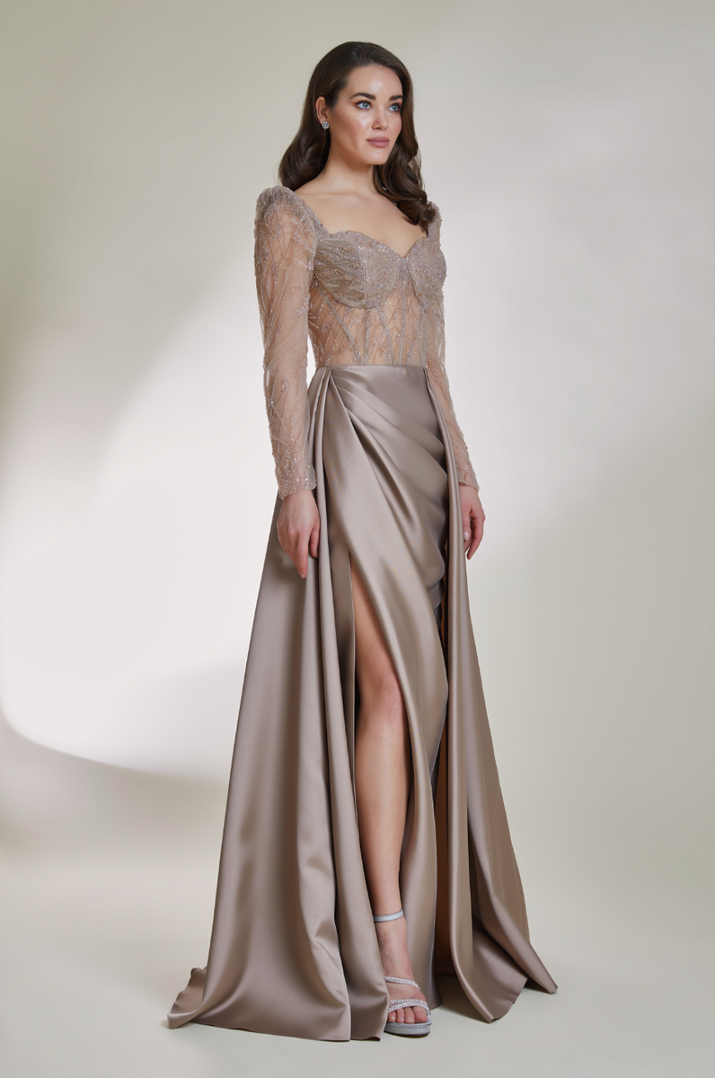 briana maxi corset dress Brianna Corset Dress Toffee / US 8