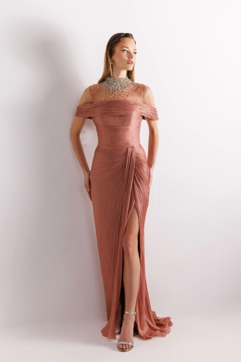 white christmas dresses Taylor Dress Rose Gold / 6