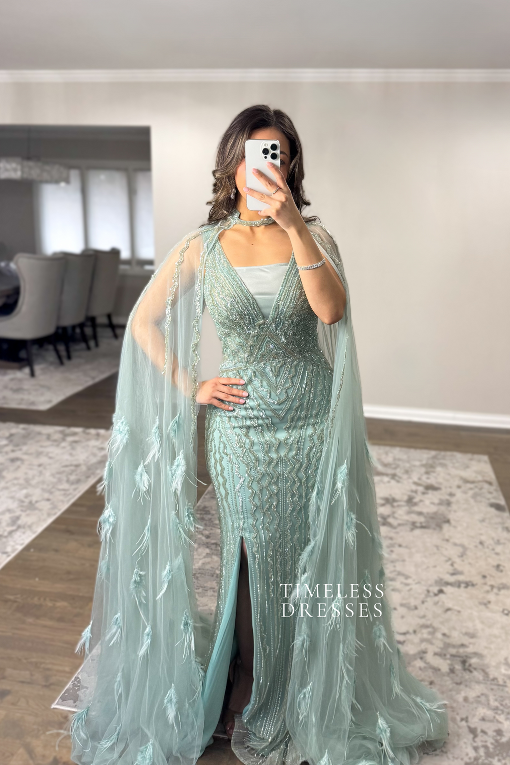 Nadia Feathered Dress