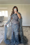 Noor Feathered Gown