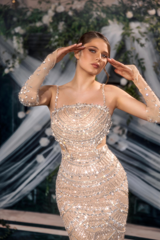 Lydia Jeweled Dress