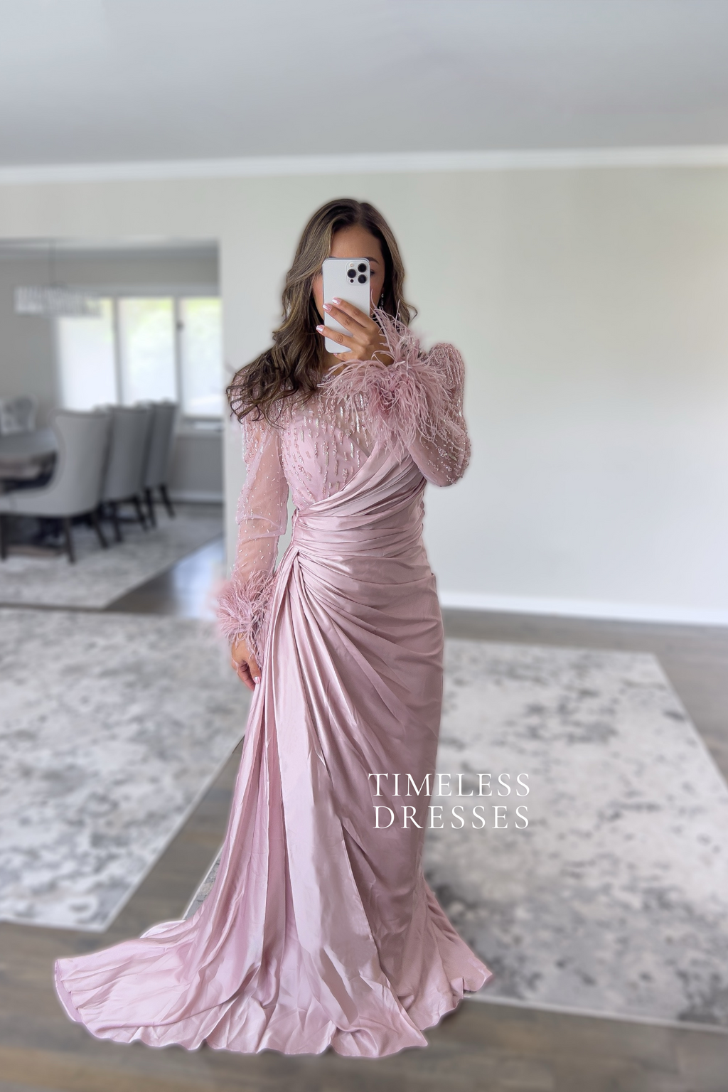 Camila Feathered Dress