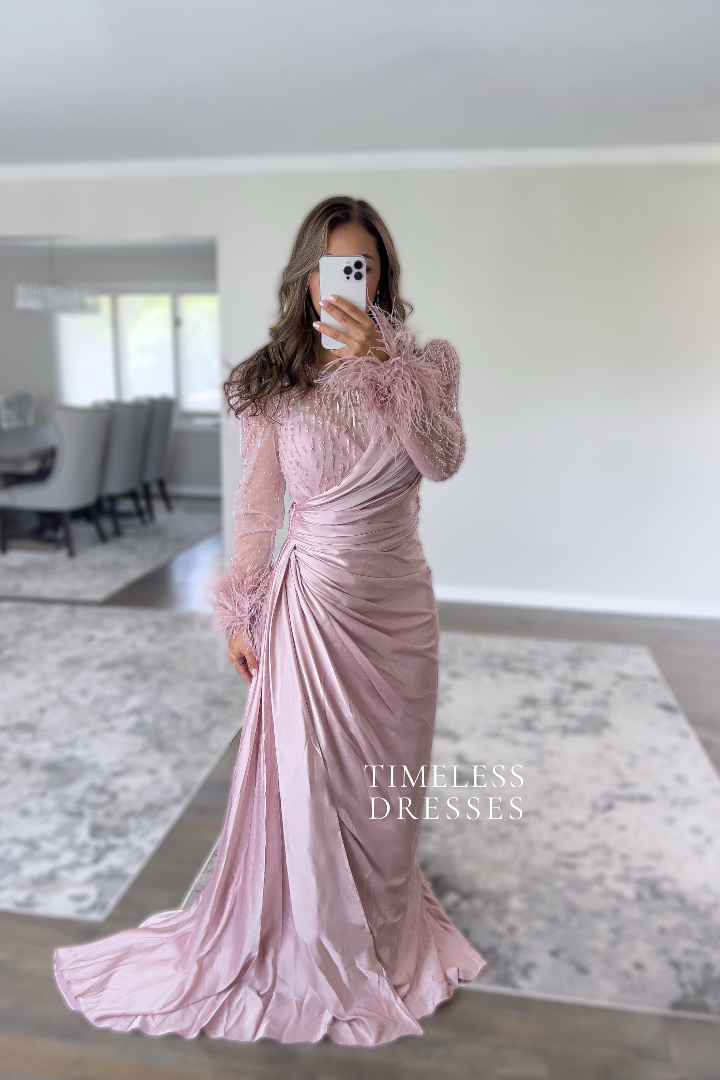 Camila Feathered Dress