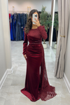 Ruby Velvet Gown