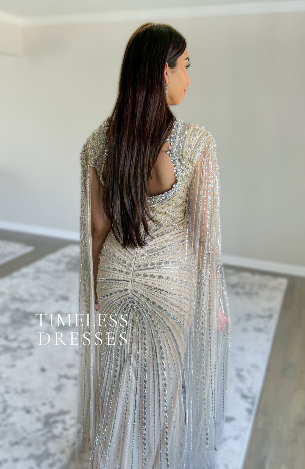 Nevine Jeweled Gown